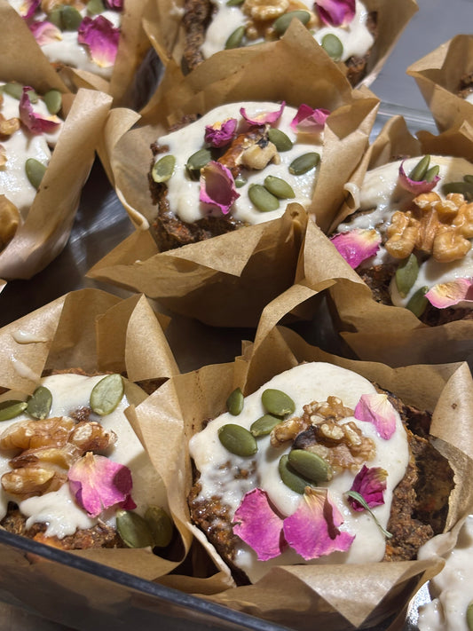 CARROT & WALNUT MUFFIN -  6 pk