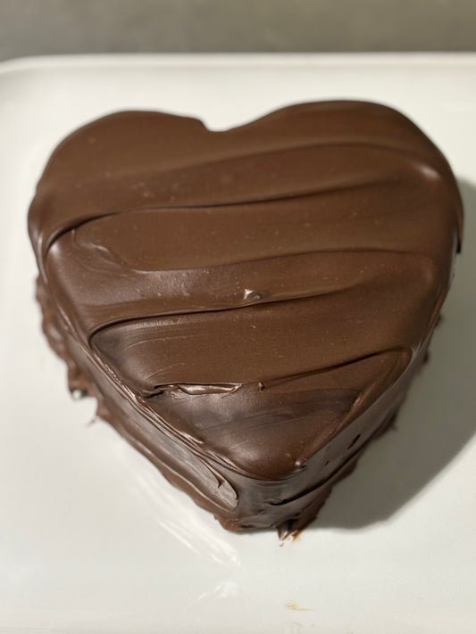 ZUCCHINI & CHOC CHIP HEART SHAPED CAKE