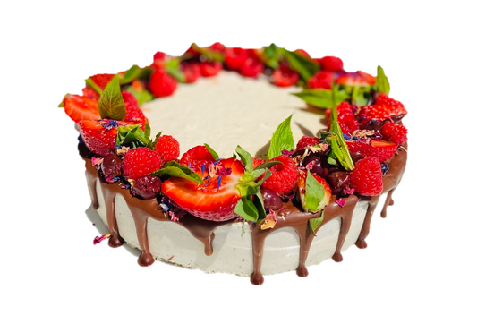 MIXED BERRY VANILLA WREATH RAWCAKE