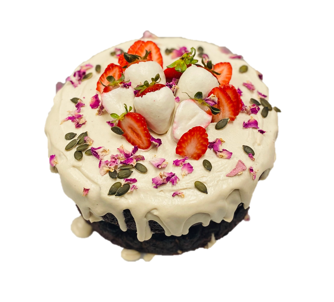 PETITE CHOCOLATE ZUCCHINI DOUBLE LAYER CAKE (serves 4)