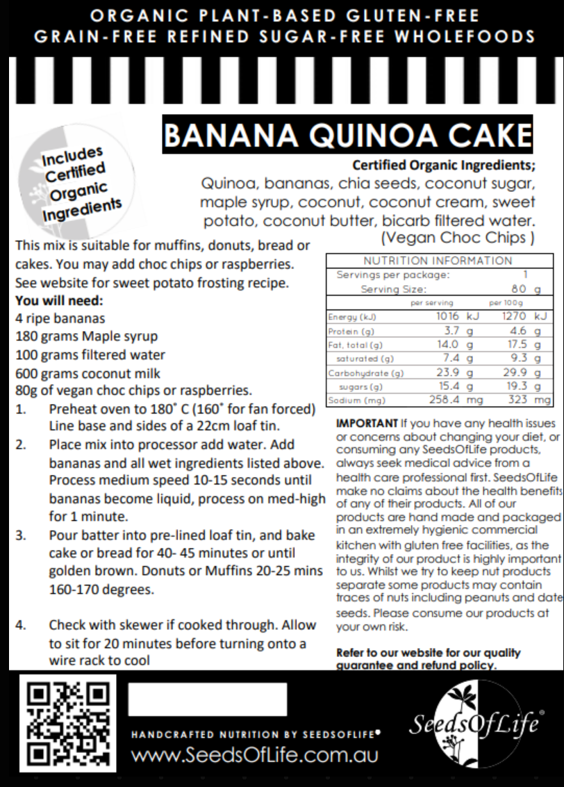 PREMIX HYBRID BANANA BREAD/CAKE/MUFFINS/DONUTS