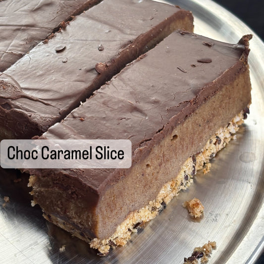 CHOC CARAMEL SLICE