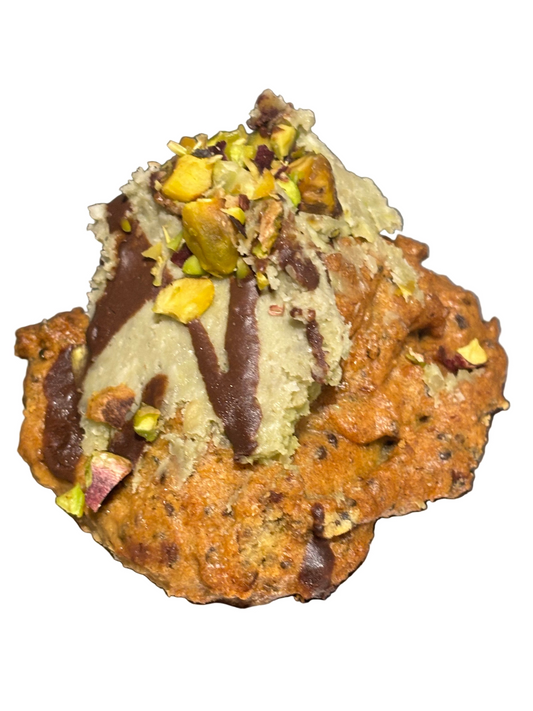 PISTACHIO & MATCHA LOADED COOKIES