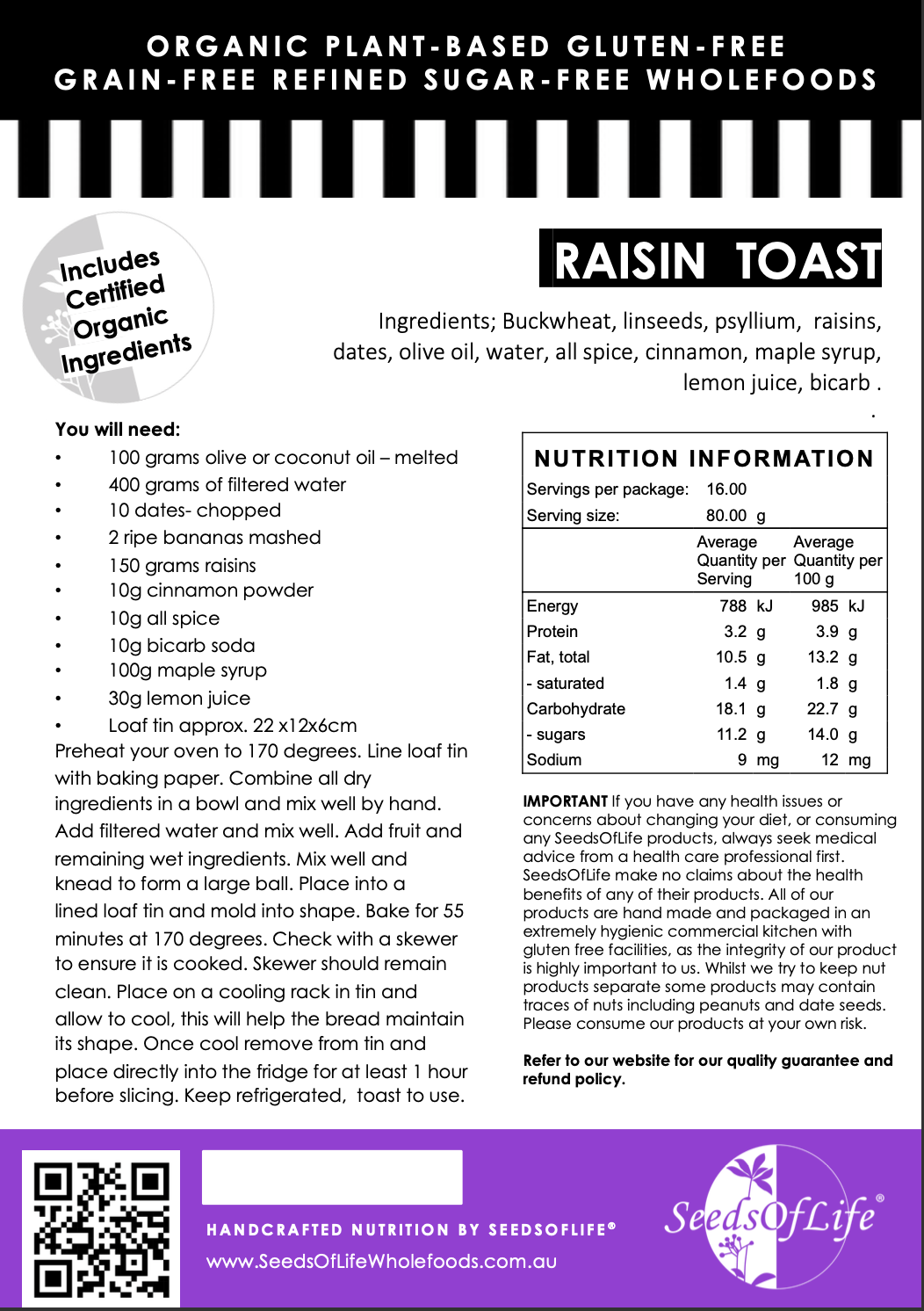 PREMIX RAISIN TOAST & HOT CROSS BUNS