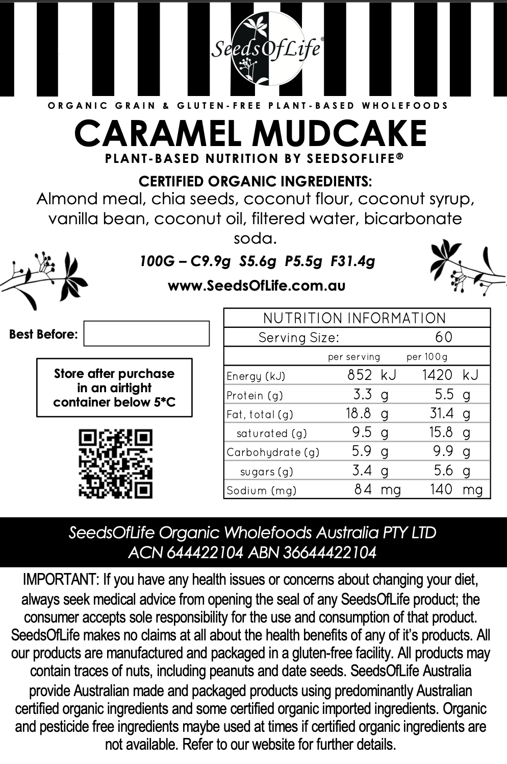 FROZEN CARAMEL MUDCAKE 1kg