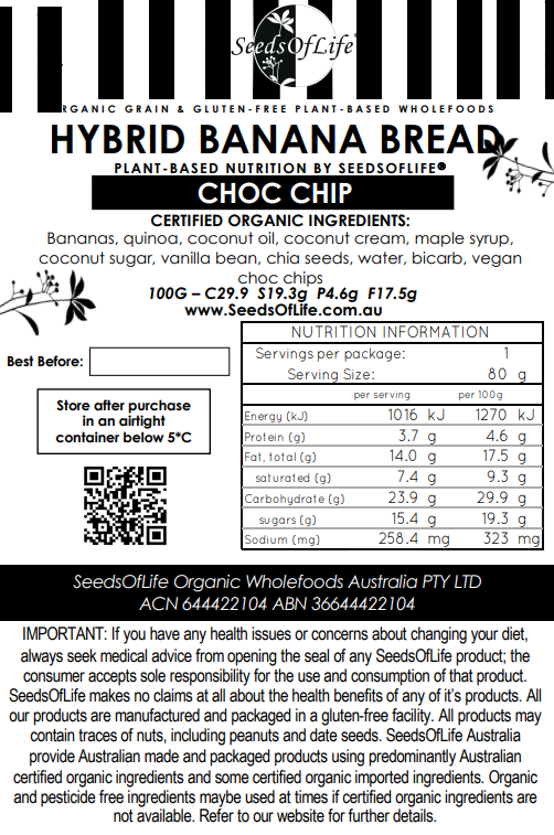 HYBRID BANANA BREAD CHOCOLATE CHIP